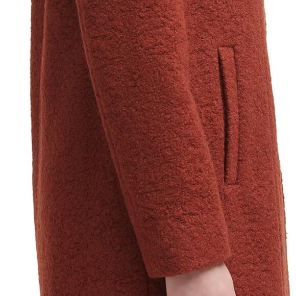 Kenneth Cole Wool Blend Boucle Coat Paprika Color Size XL  NWT - Picture 6 of 6